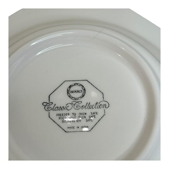 Vintage Nikko Classic Collection Japan Octagon Christmas Tree Small Plate Decor - Picture 3 of 8